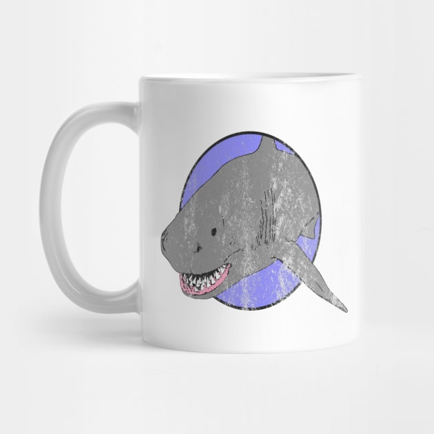 Great White Shark - Vintage Distressed by FLCdesigns